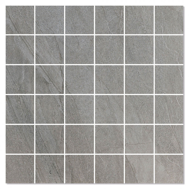 Mosaik Klinker Duostone Grå Mat 30x30 (5x5) cm-0